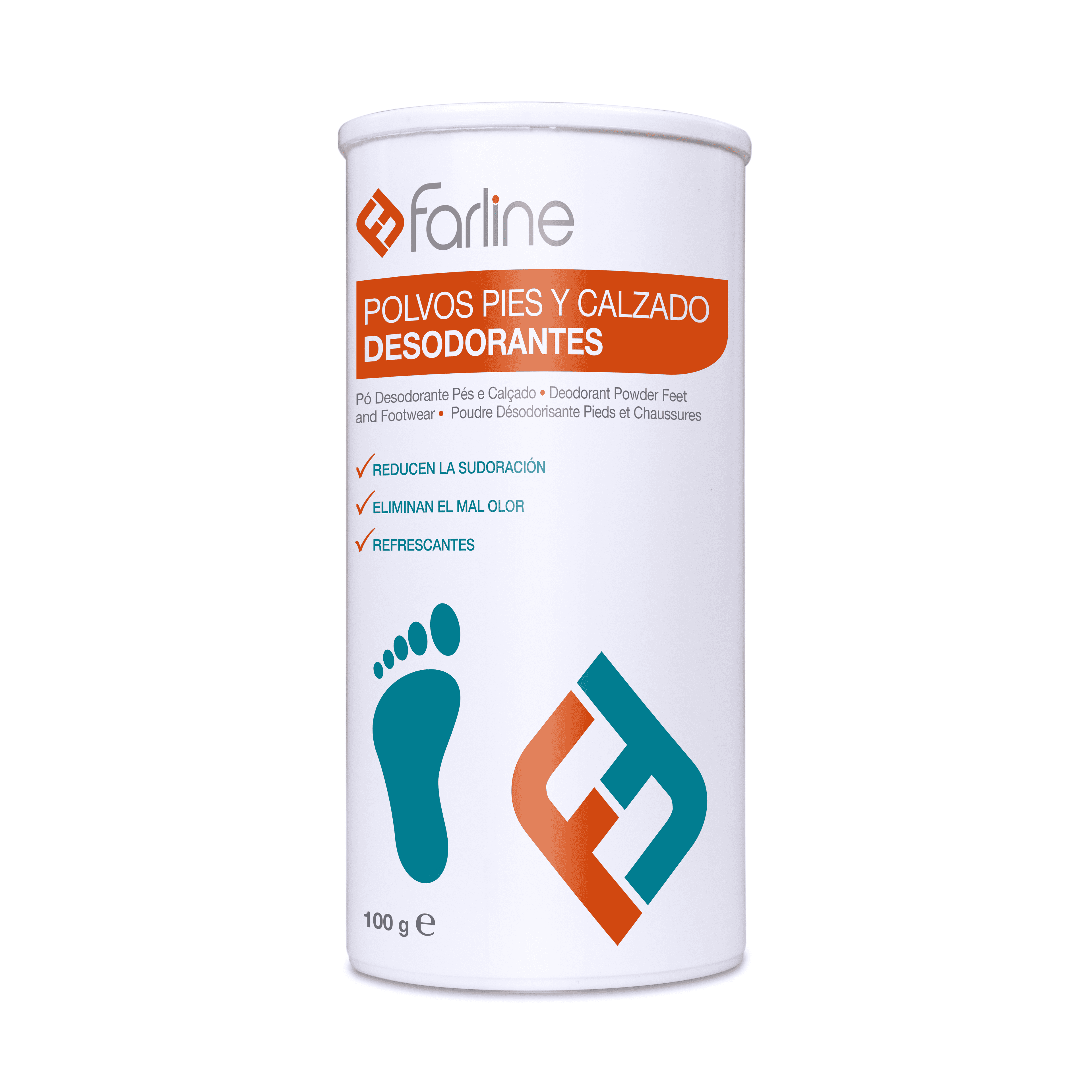 Farline Polvos Desodorantes para Pies 100g